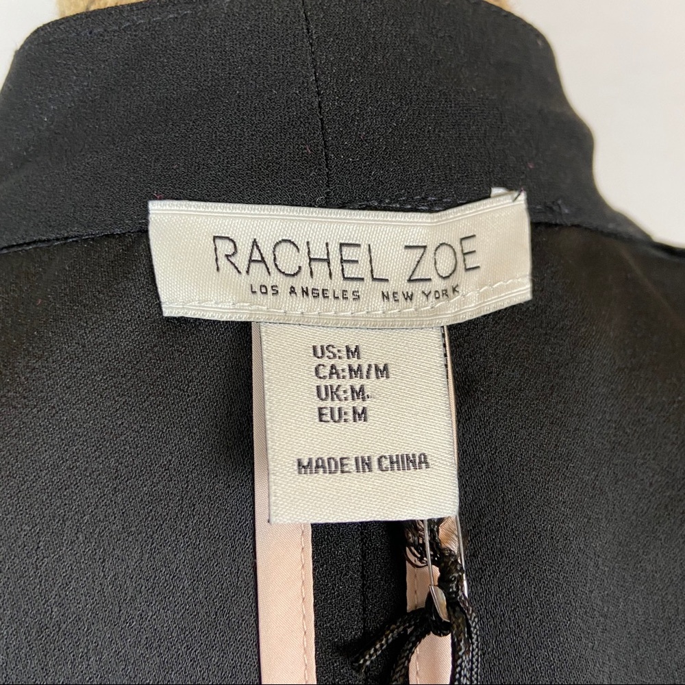Rachel Zoe Black Contemporary Fit Blazer Jacket M - Picture 8 of 9